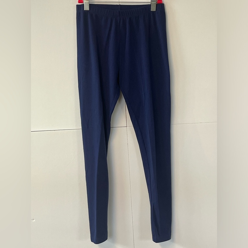Cat & Jack Girl’s Navy Blue Solid Basic Pull On Leggings. Size XL (14/16)